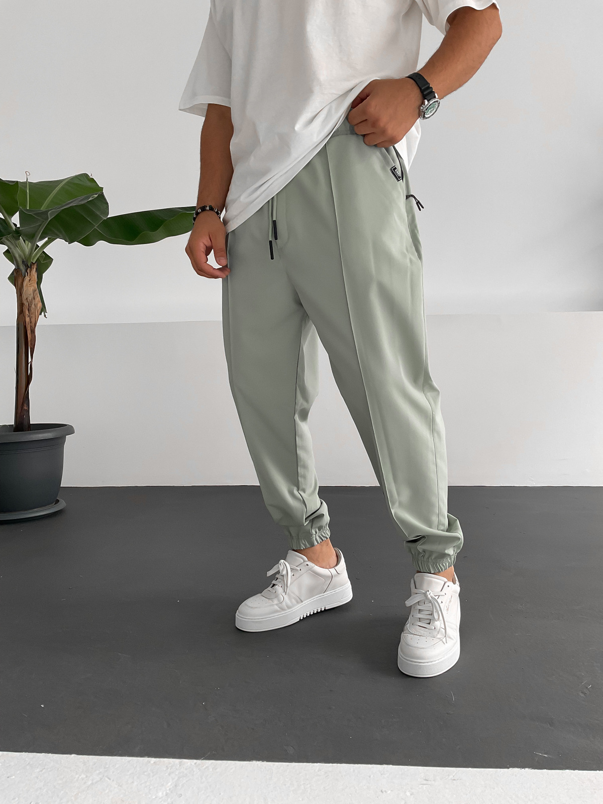 Yeşil Dikişli Jogger K-874
