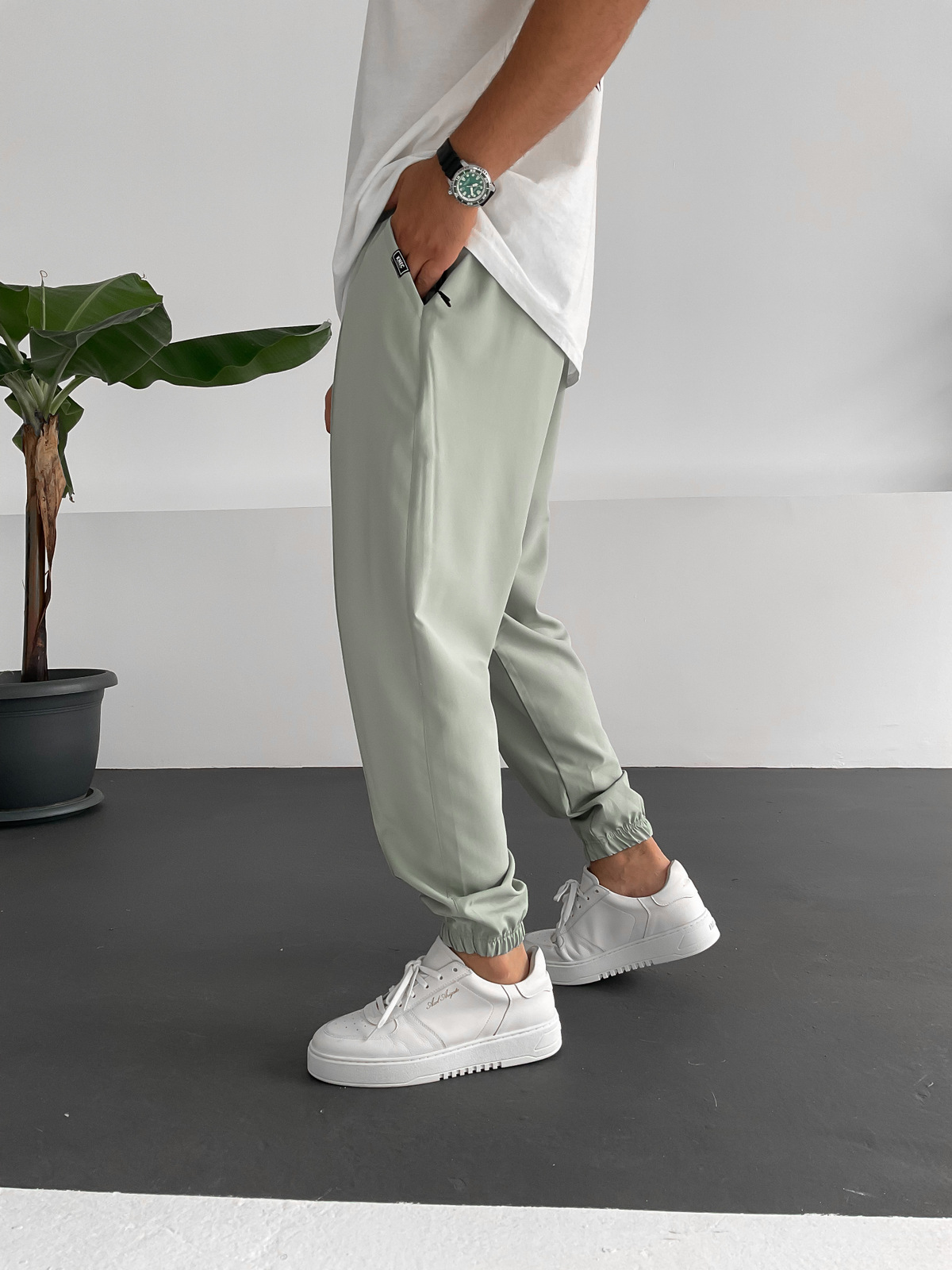 Yeşil Dikişli Jogger K-874