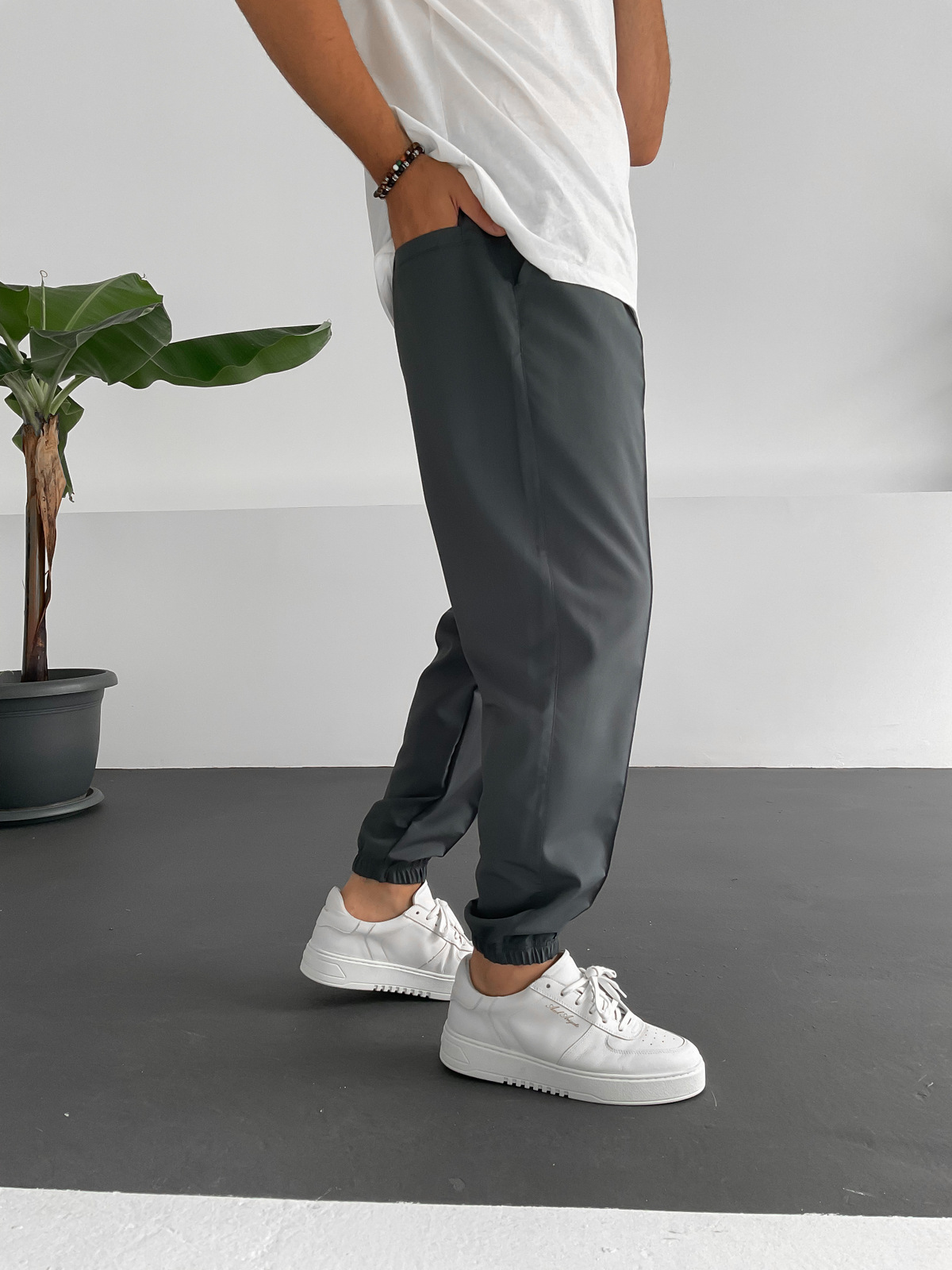 Antrasit Dikişli Jogger K-874
