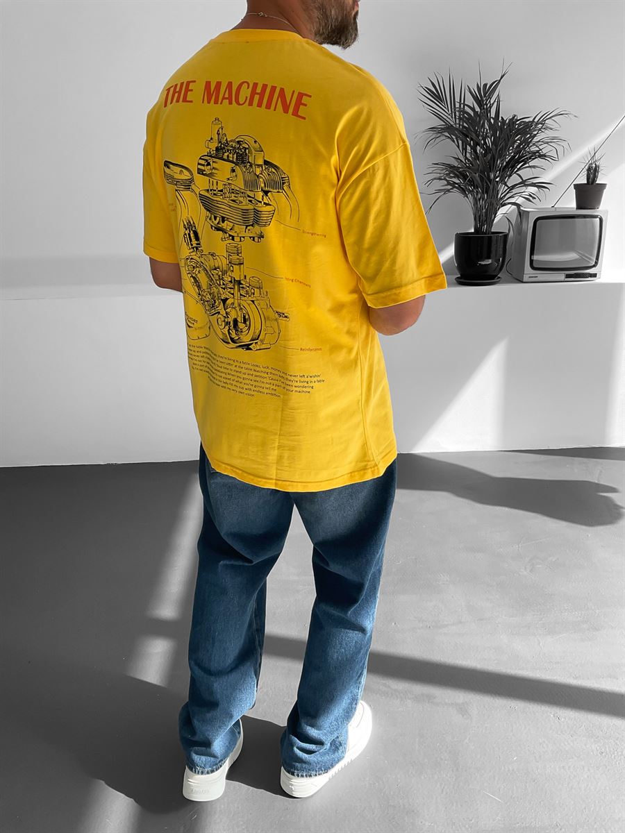 Sarı Passion Baskılı T-Shirt JJ-111