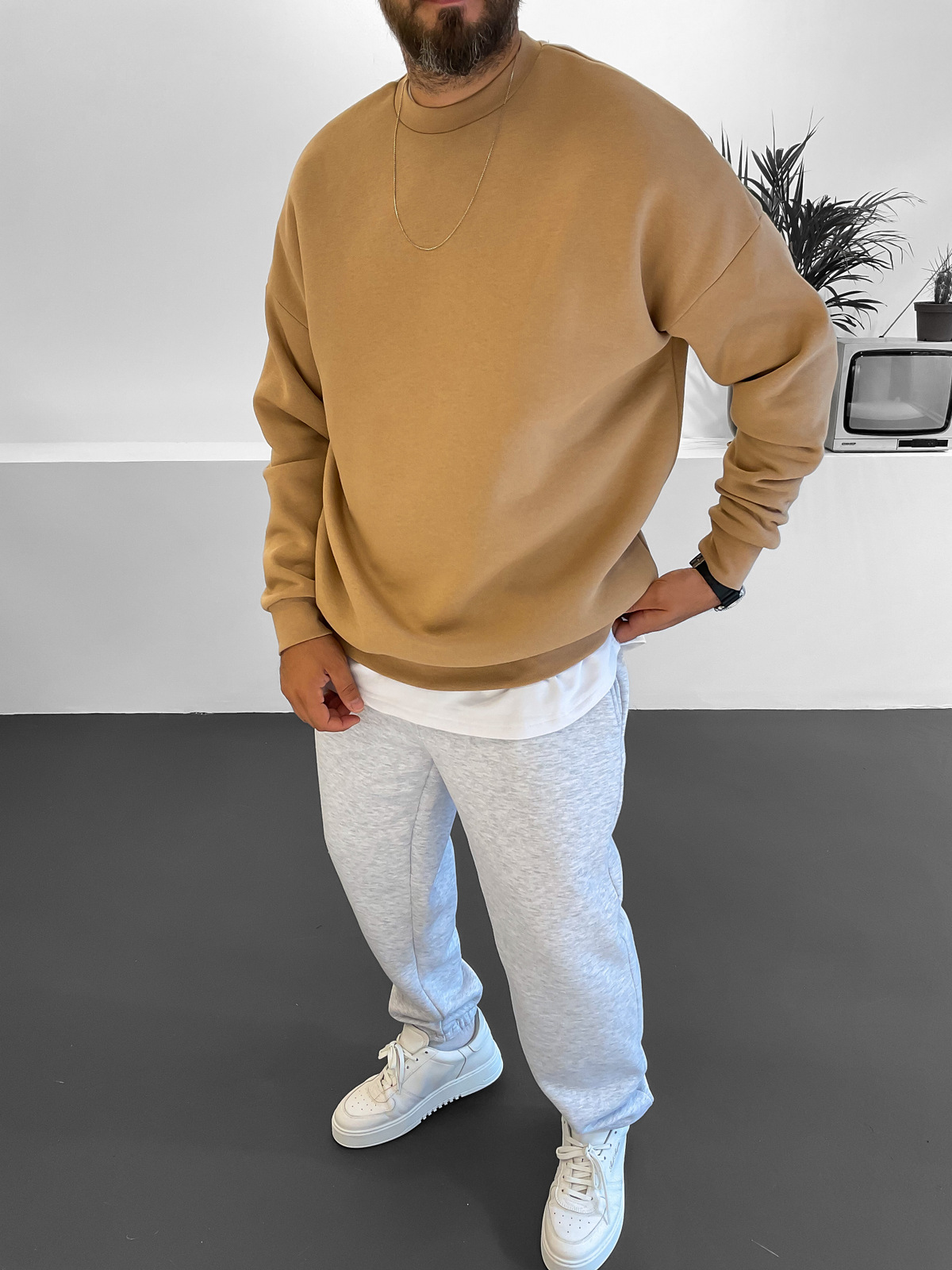 Kahve Basic Sweat B-2008