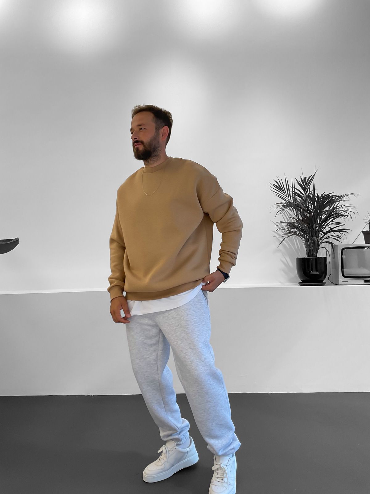 Kahve Basic Sweat B-2008