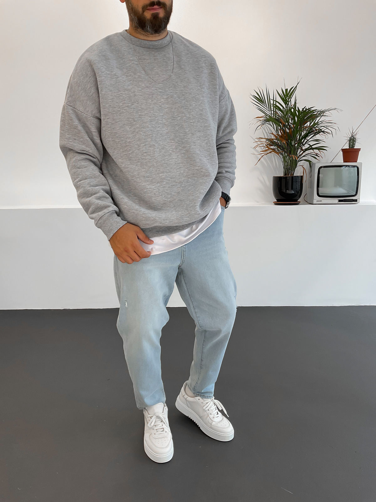 Gri Basic Sweat B-2008