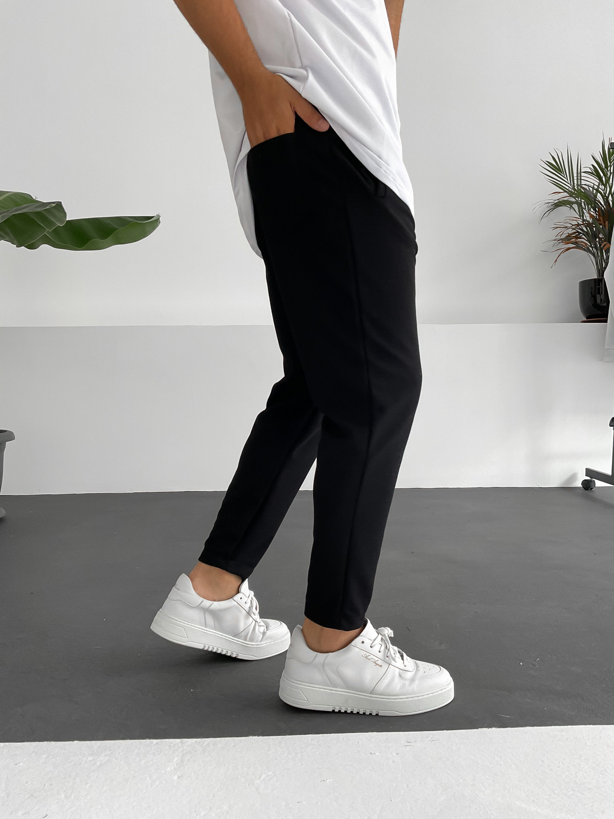 Siyah Örme Pantolon DP-1007