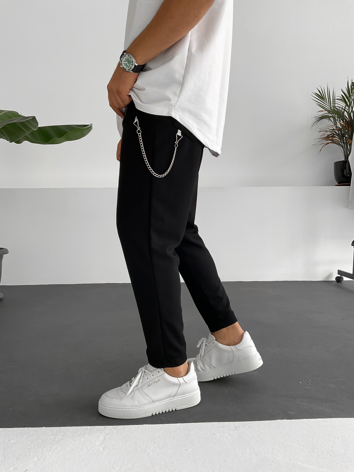 Siyah Örme Pantolon DP-1007