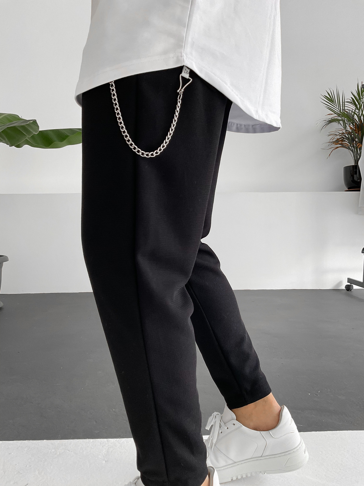 Siyah Örme Pantolon DP-1007