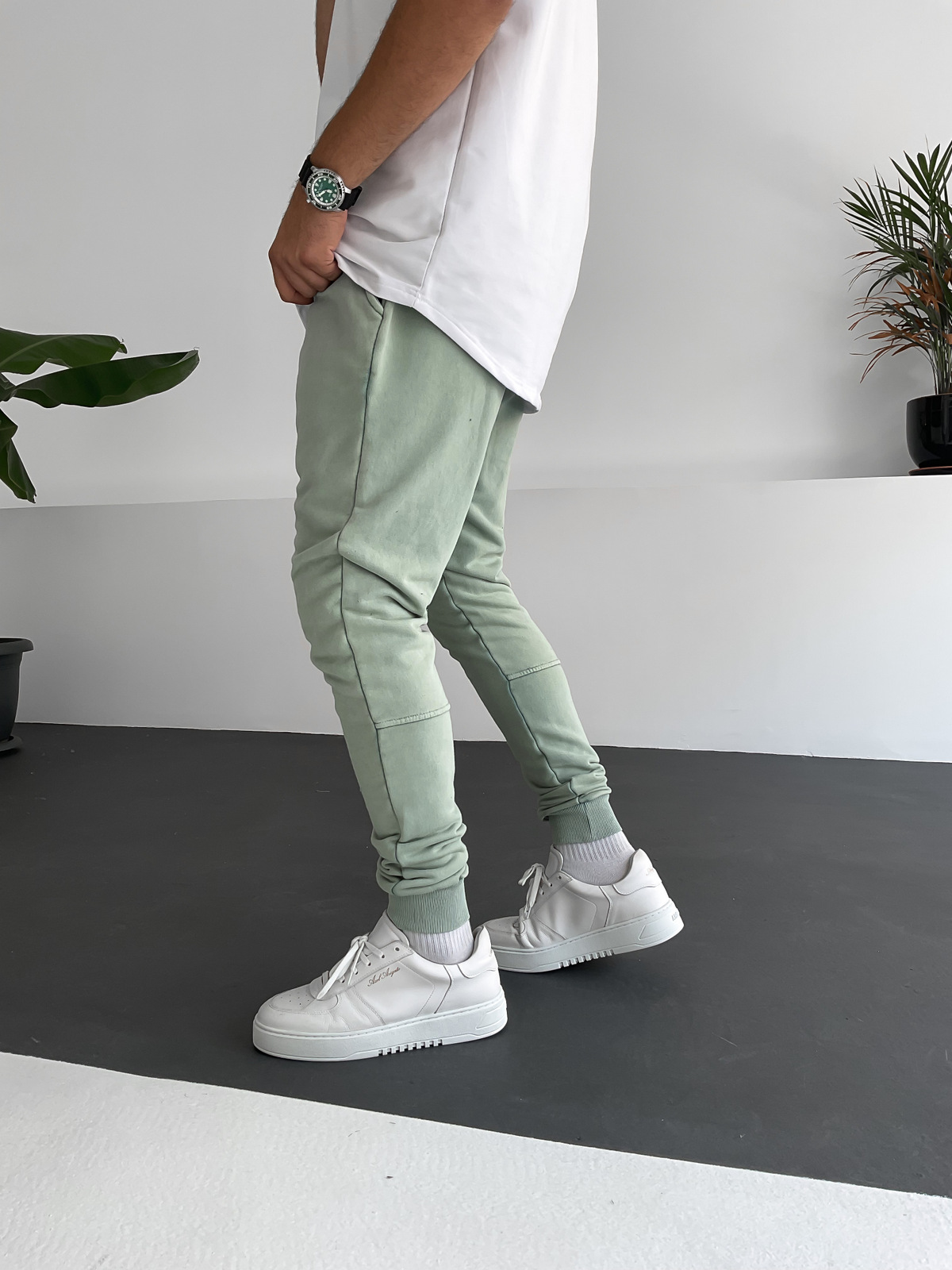 Açık Yeşil Yıkamalı Basic Eşofman BY-1258