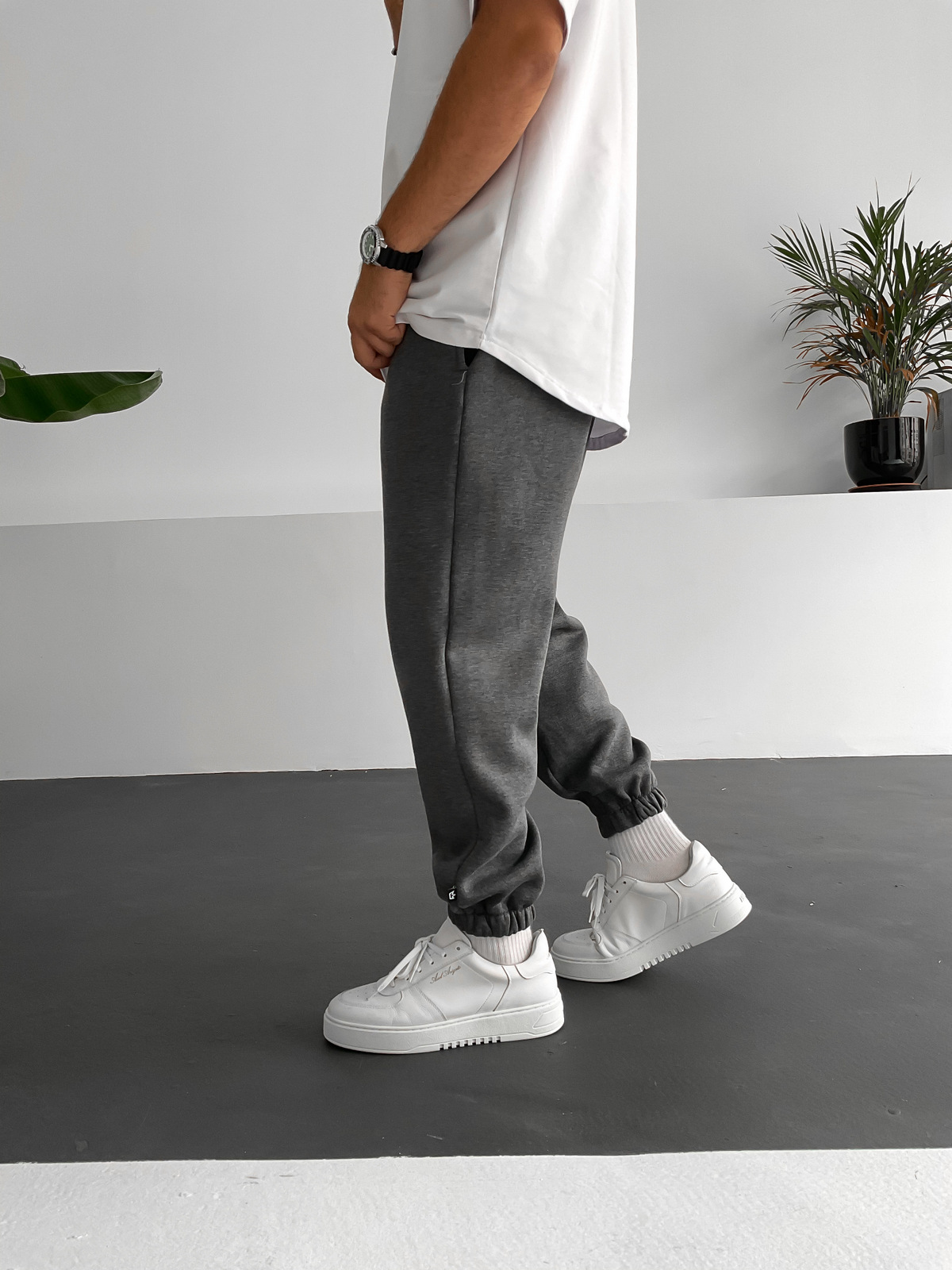 Antrasit Oversize Basic Eşofman B1-2005