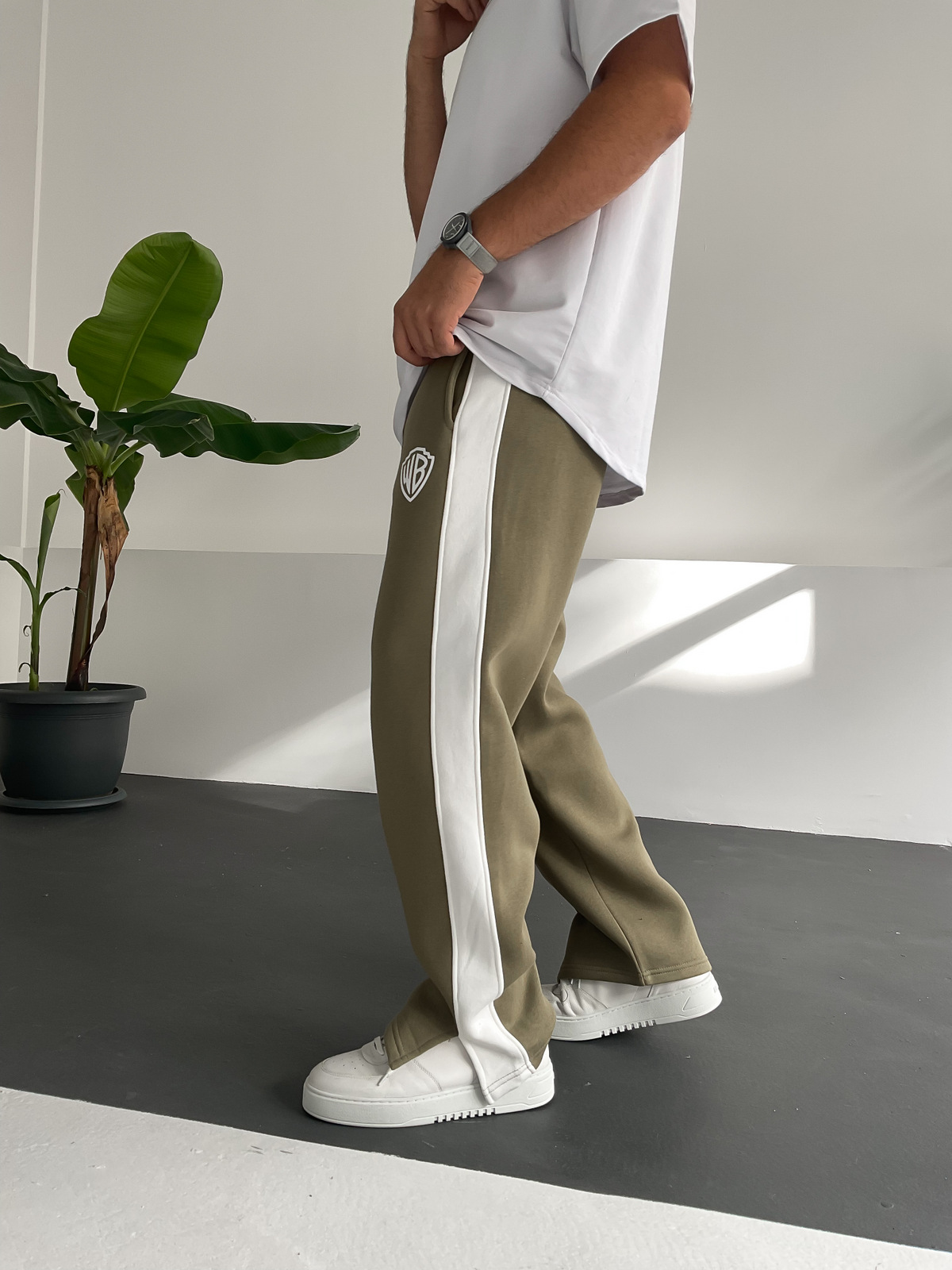 Haki WB Baskılı Eşofman V-10180