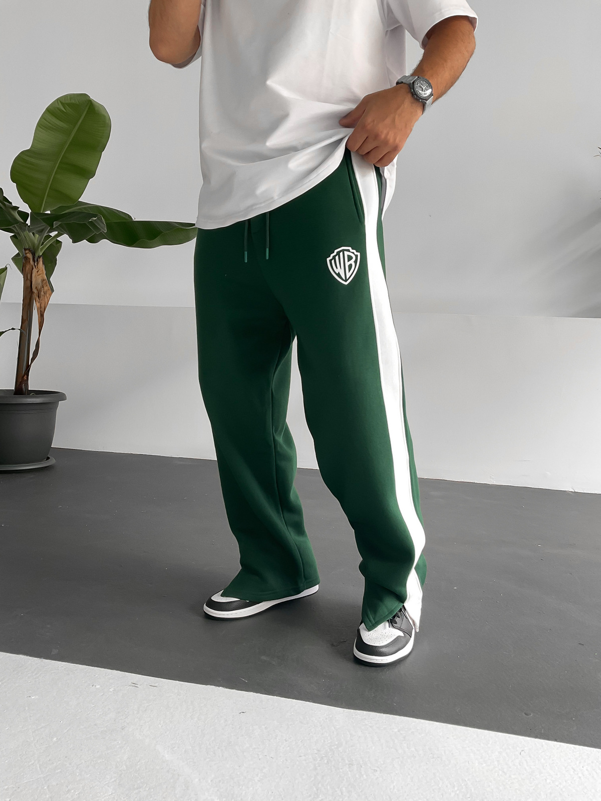 Yeşil WB Baskılı Eşofman V-10180