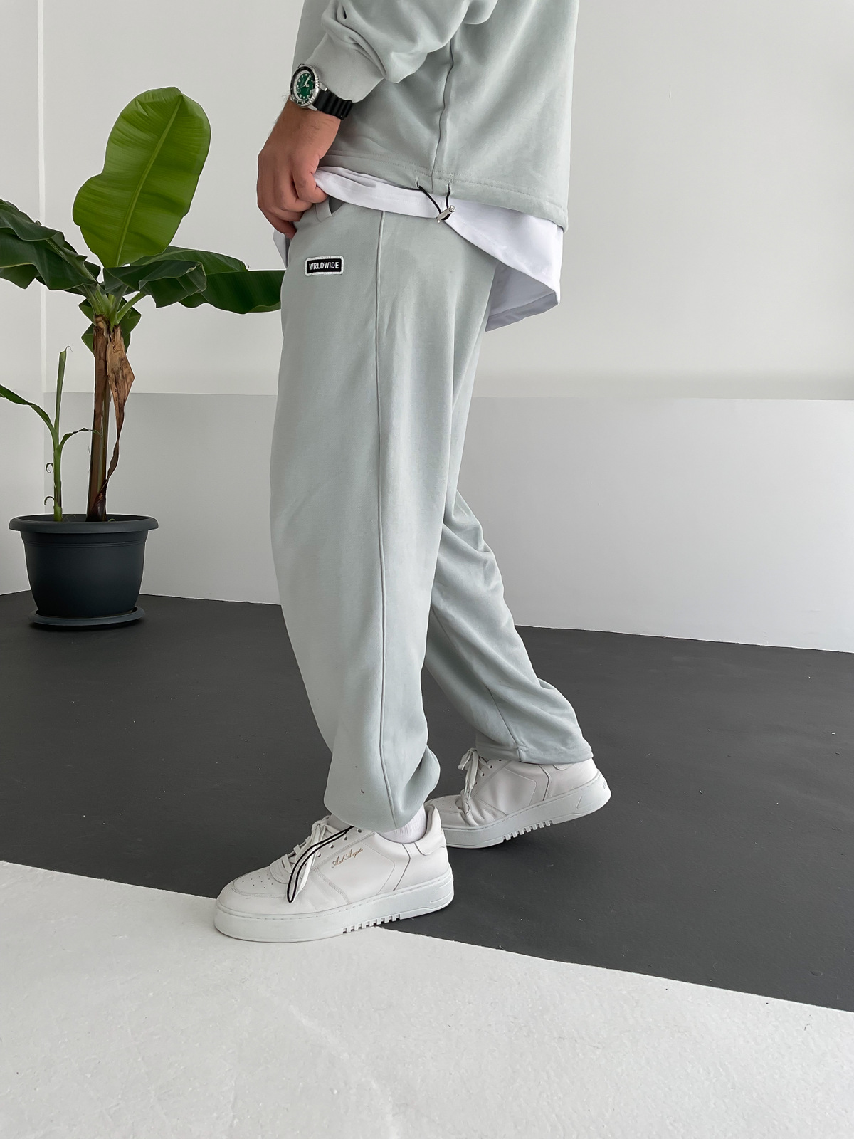 Gri Stoper Paça World Eşofman V-10488