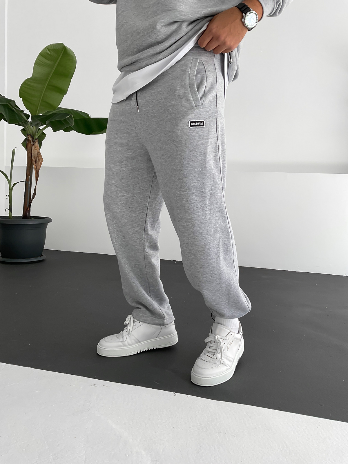 Açık Gri Stoper Paça World Eşofman V-10488
