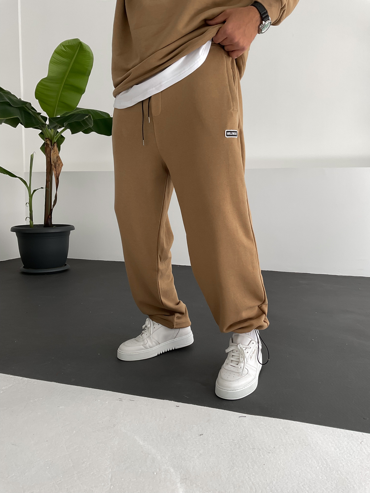 Koyu Kahve Stoper Paça World Eşofman V-10488