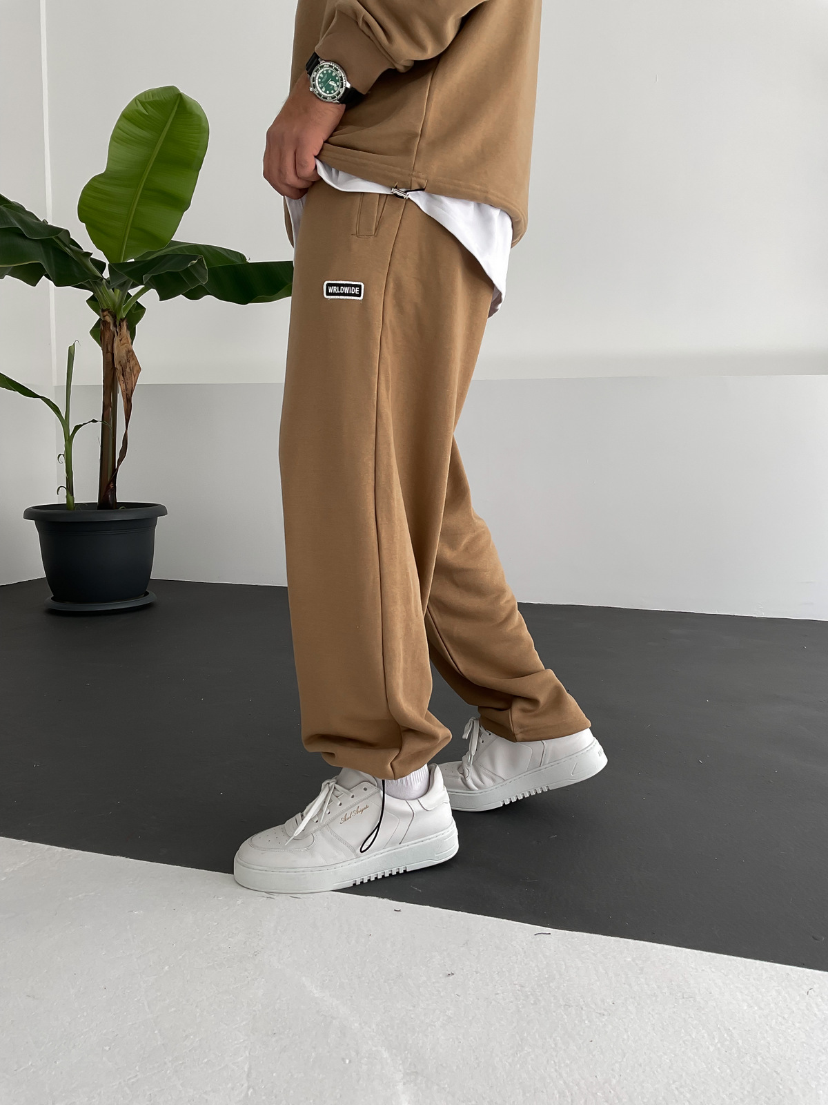 Koyu Kahve Stoper Paça World Eşofman V-10488