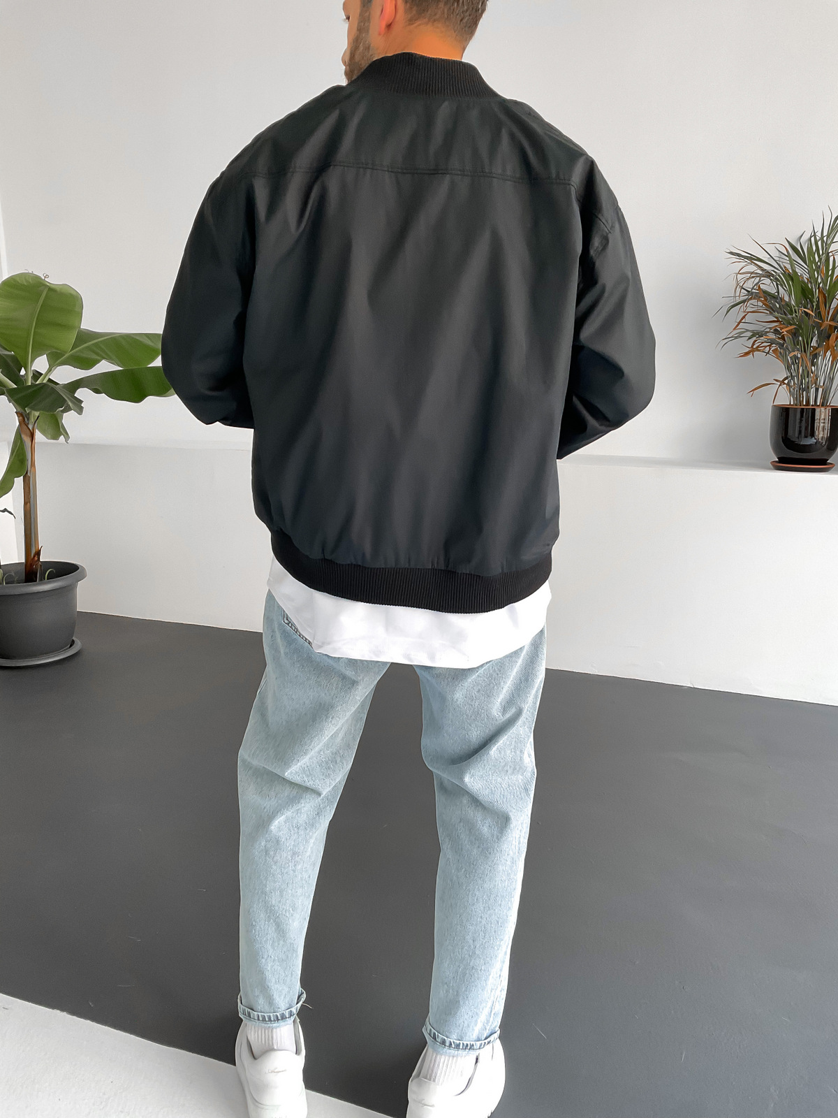 Siyah Mevsimlik Bomber Ceket GJ-15360
