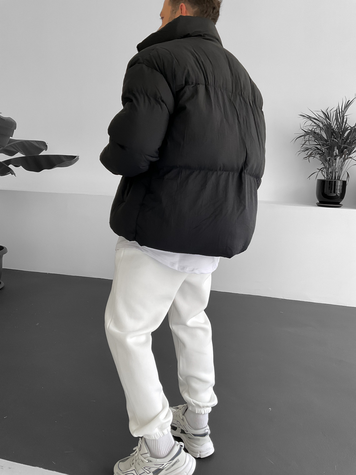 Siyah Basic Şişme Mont V-21-651