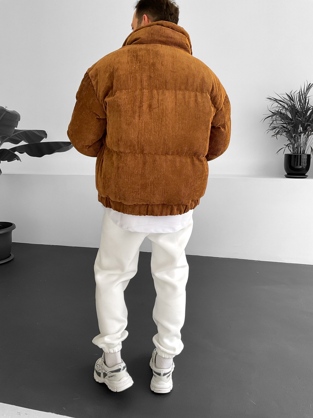 Taba Kadife Şişme Mont V-21-620