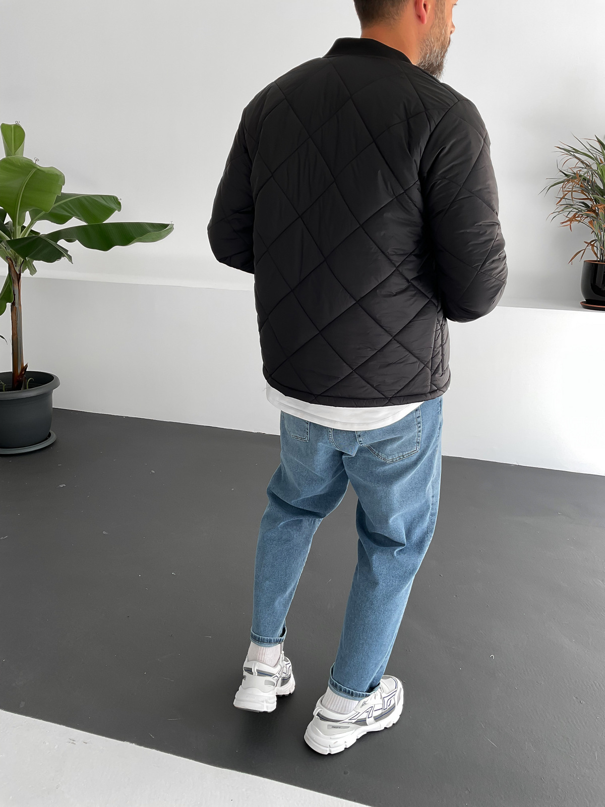 Siyah Kapitone Bomber İnce Mont G-5070