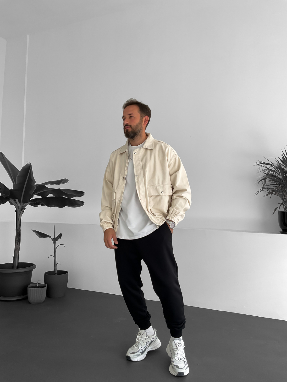 Taş Gabardin Bomber Ceket GJ-15431