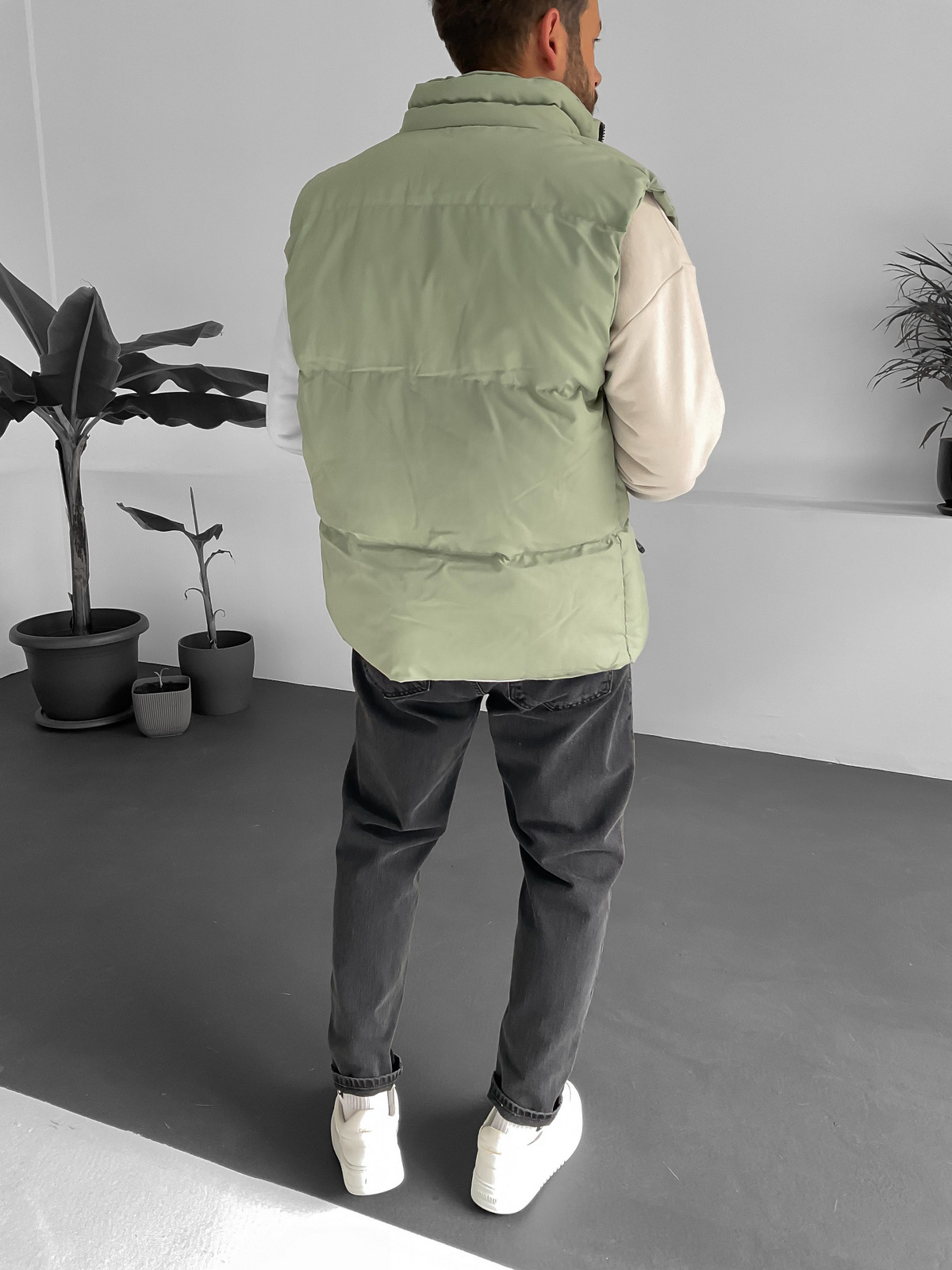 Yeşil Reflektör Logolu Şişme Yelek RL-25012