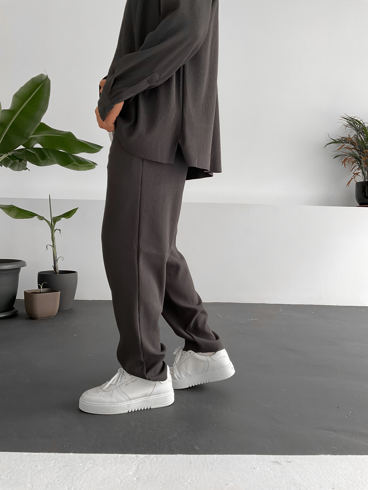 Füme Fitilli Basic Pantolon V-10188/10285