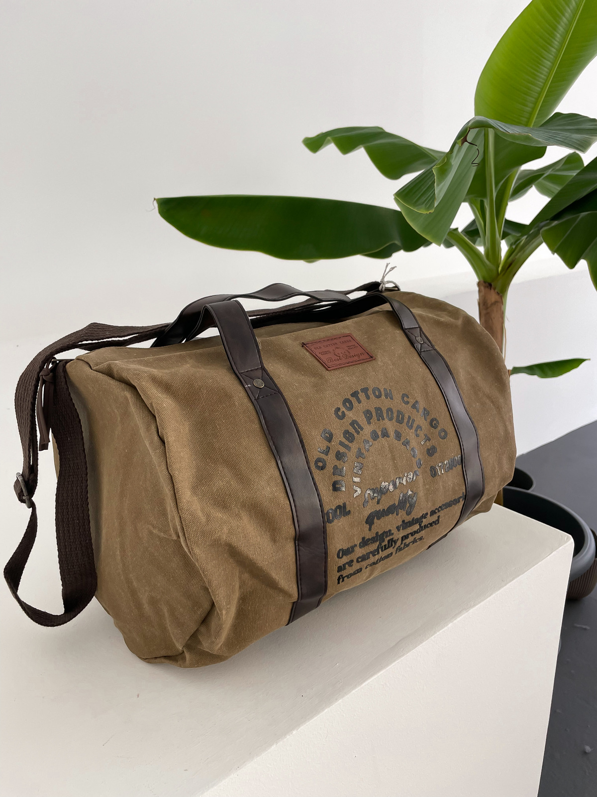 Kahve Burlap Omuz Çantası OC-7204