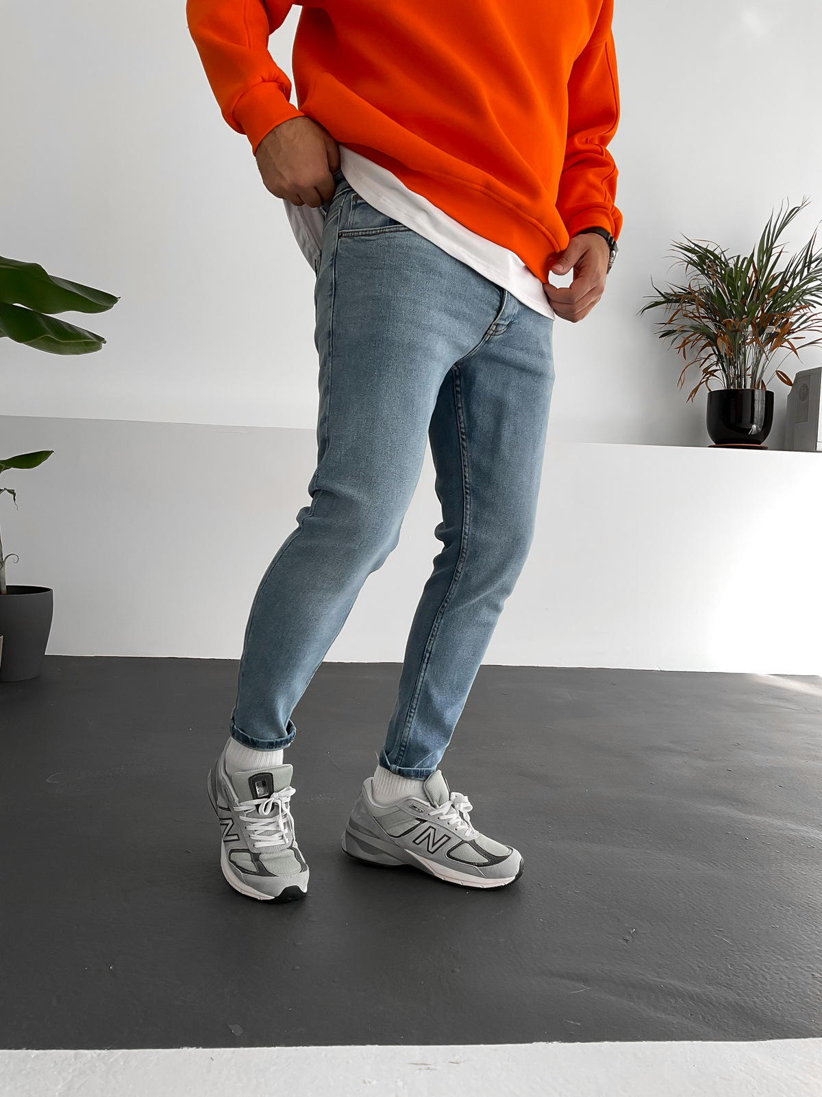 Açık Mavi Slim Fit Pantolon WE-1265