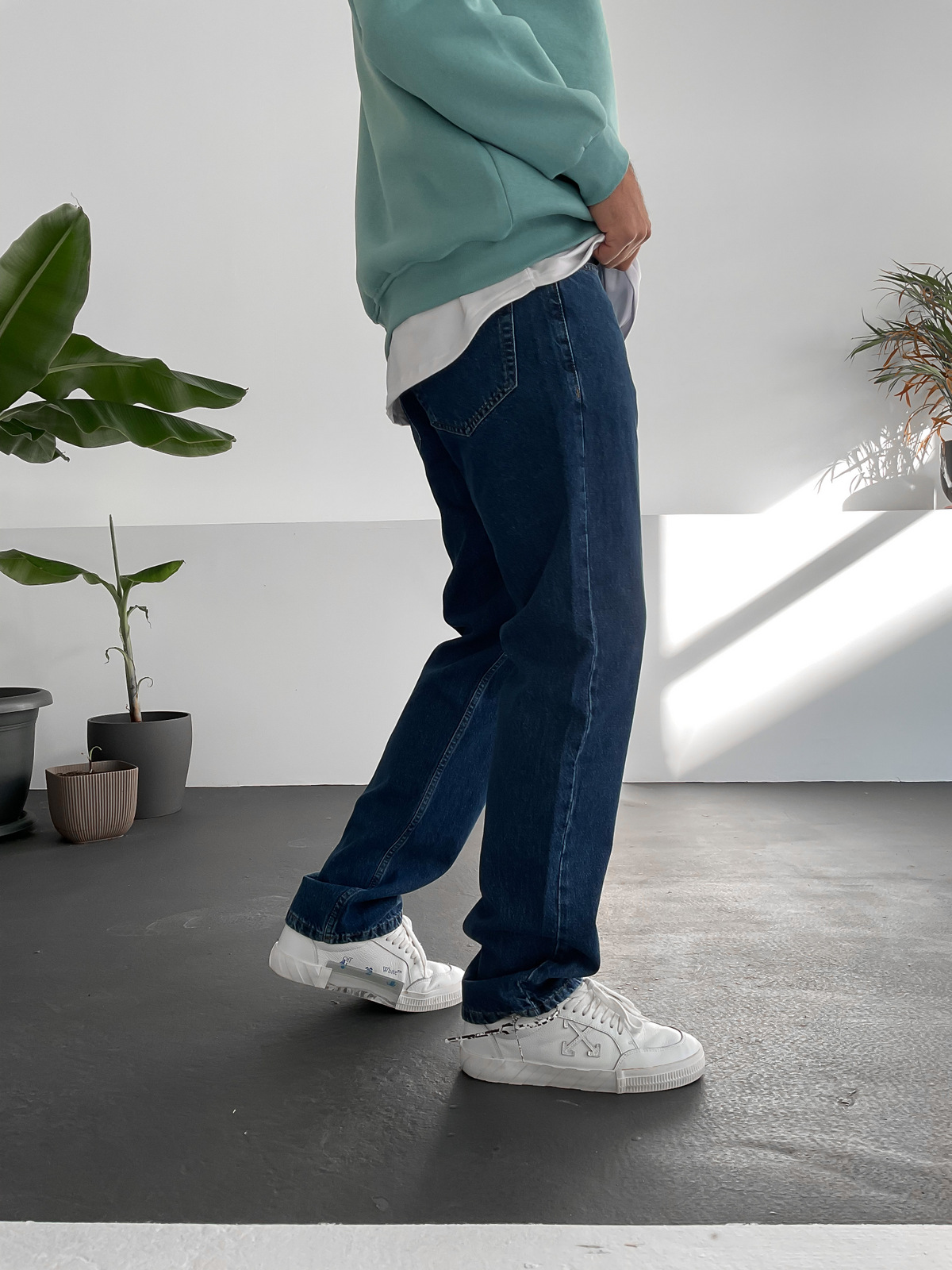 Koyu Mavi Boru Paça Pantolon WE-1417/1418