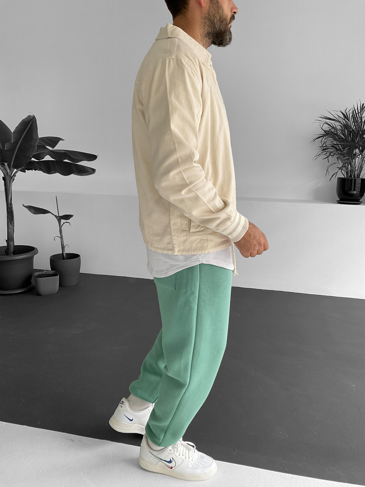 Taş M Nakışlı Gabardin Ceket B1-1006