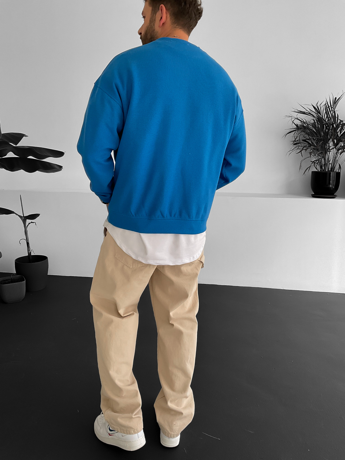 Mavi Bisiklet Yaka Waffle Sweat RC-5669