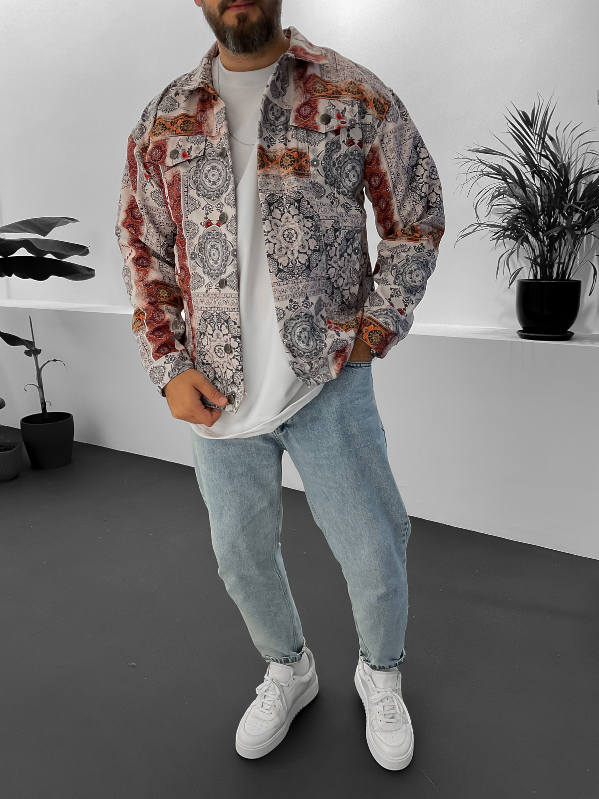 Ekru Retro Mevsimlik Ceket ET-