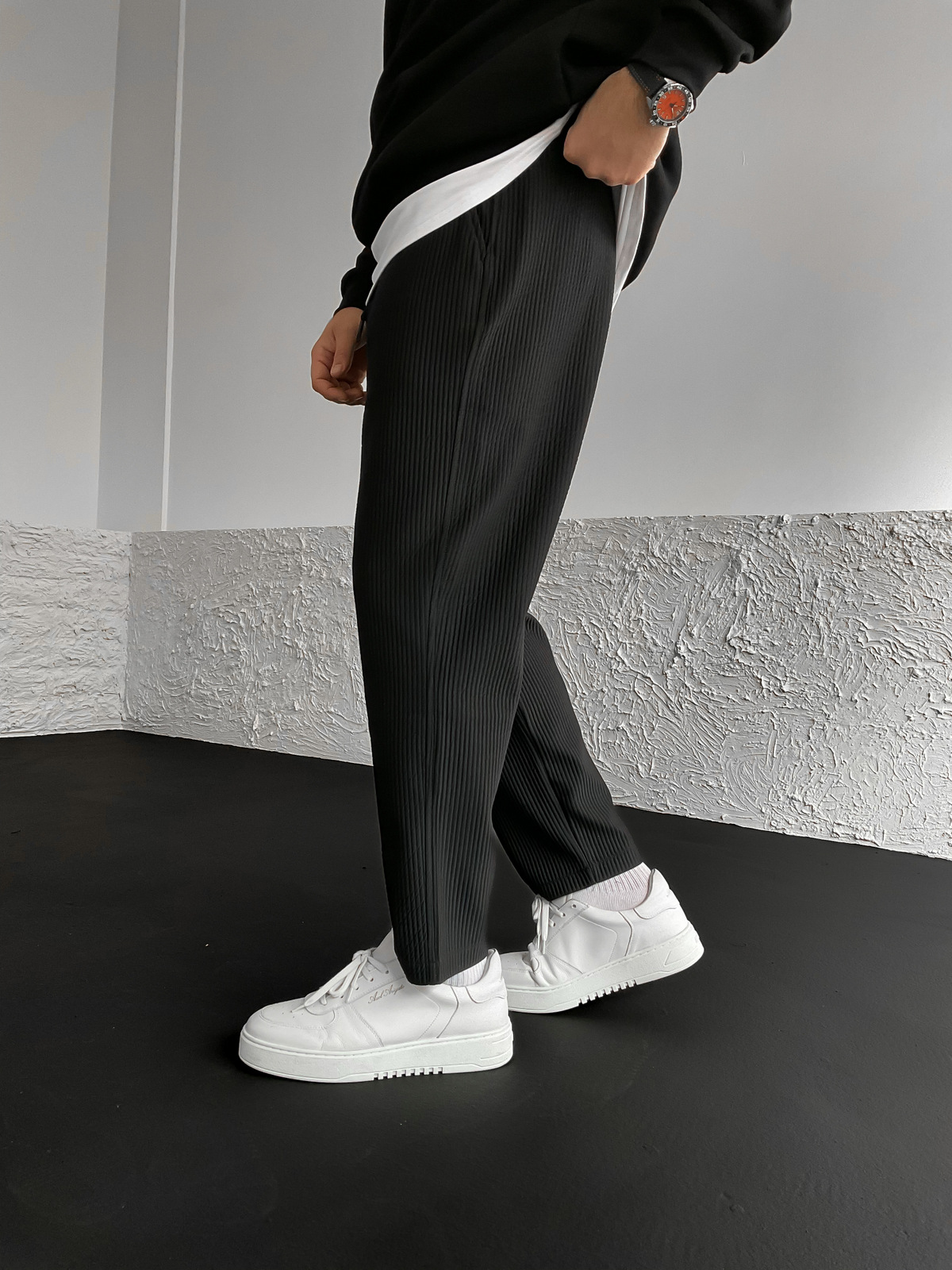 Siyah Fitilli Basic Pantolon RC-4287