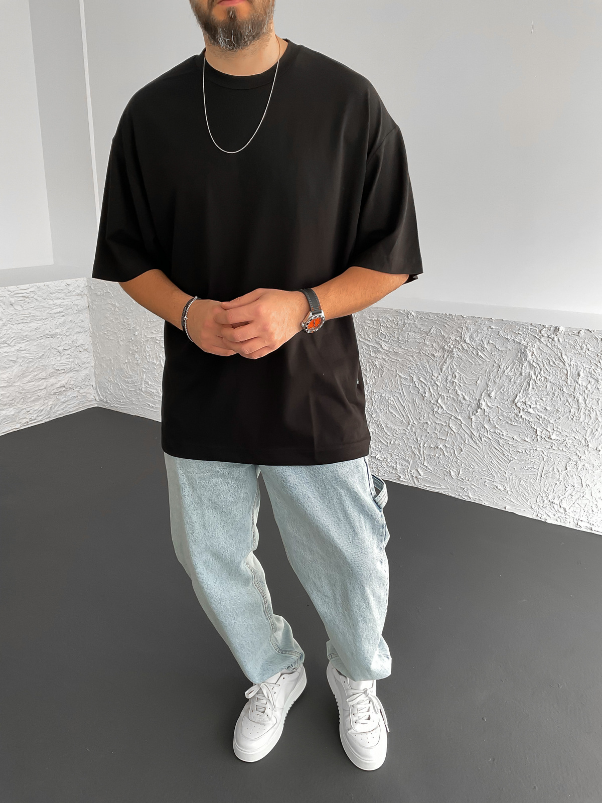 Siyah Oversize T-Shirt BS-004