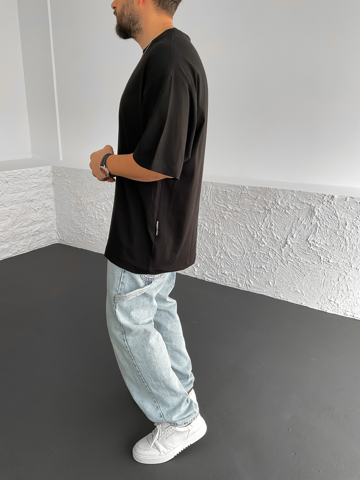 Siyah Oversize T-Shirt BS-004