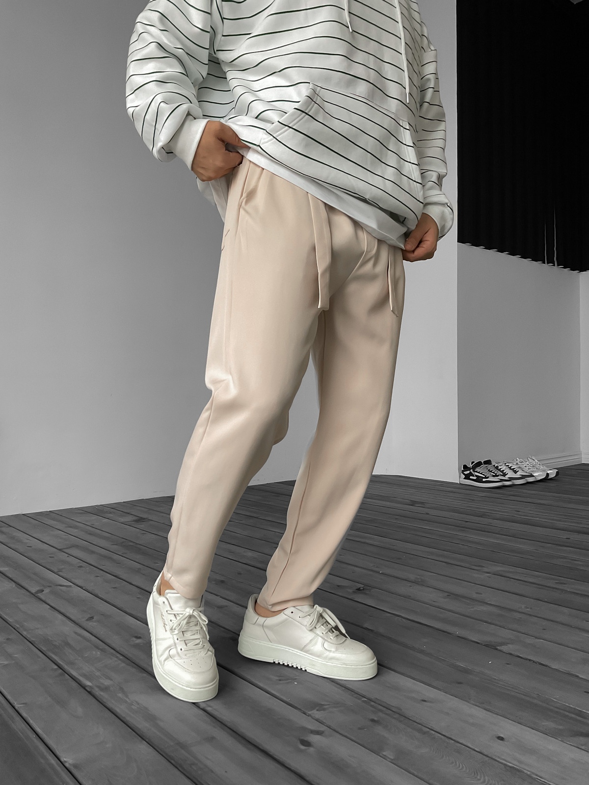 Bej Kuşaklı Pantolon DP-1001