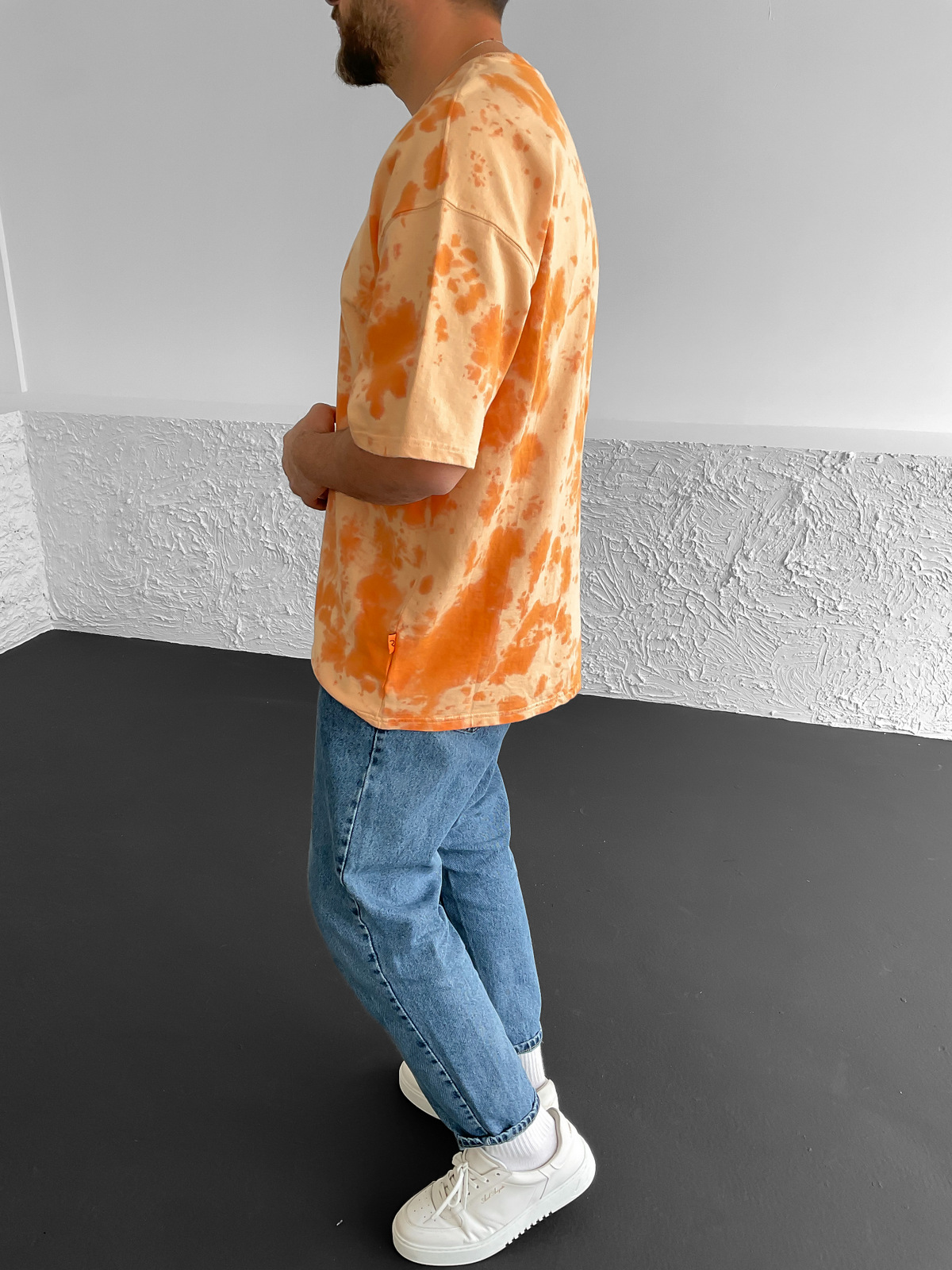 Turuncu Batik Oversize T-Shirt  RL-22035