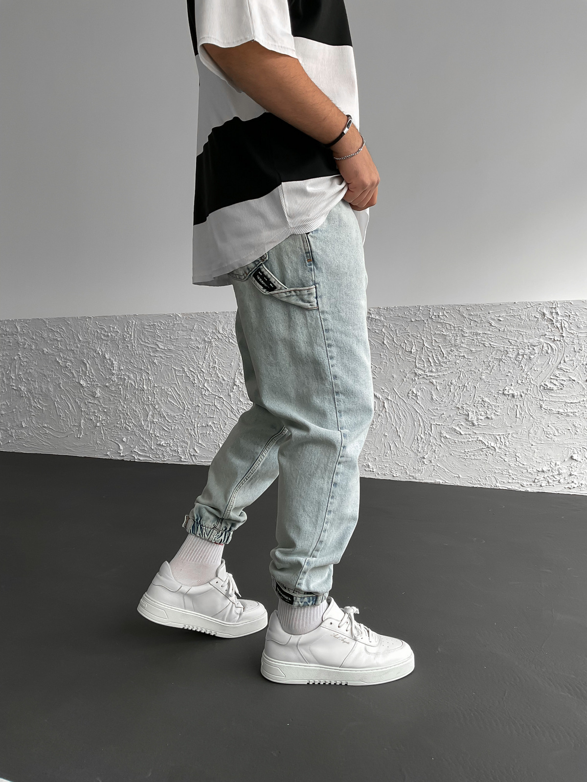 Buz Mavisi Paça Detaylı Pantolon DF-1932/1931