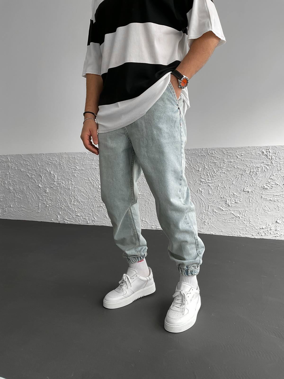 Buz Mavisi Paça Detaylı Pantolon DF-1932/1931