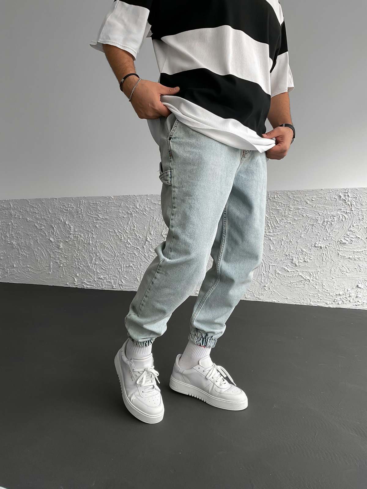 Buz Mavisi Paça Detaylı Pantolon DF-1932/1931