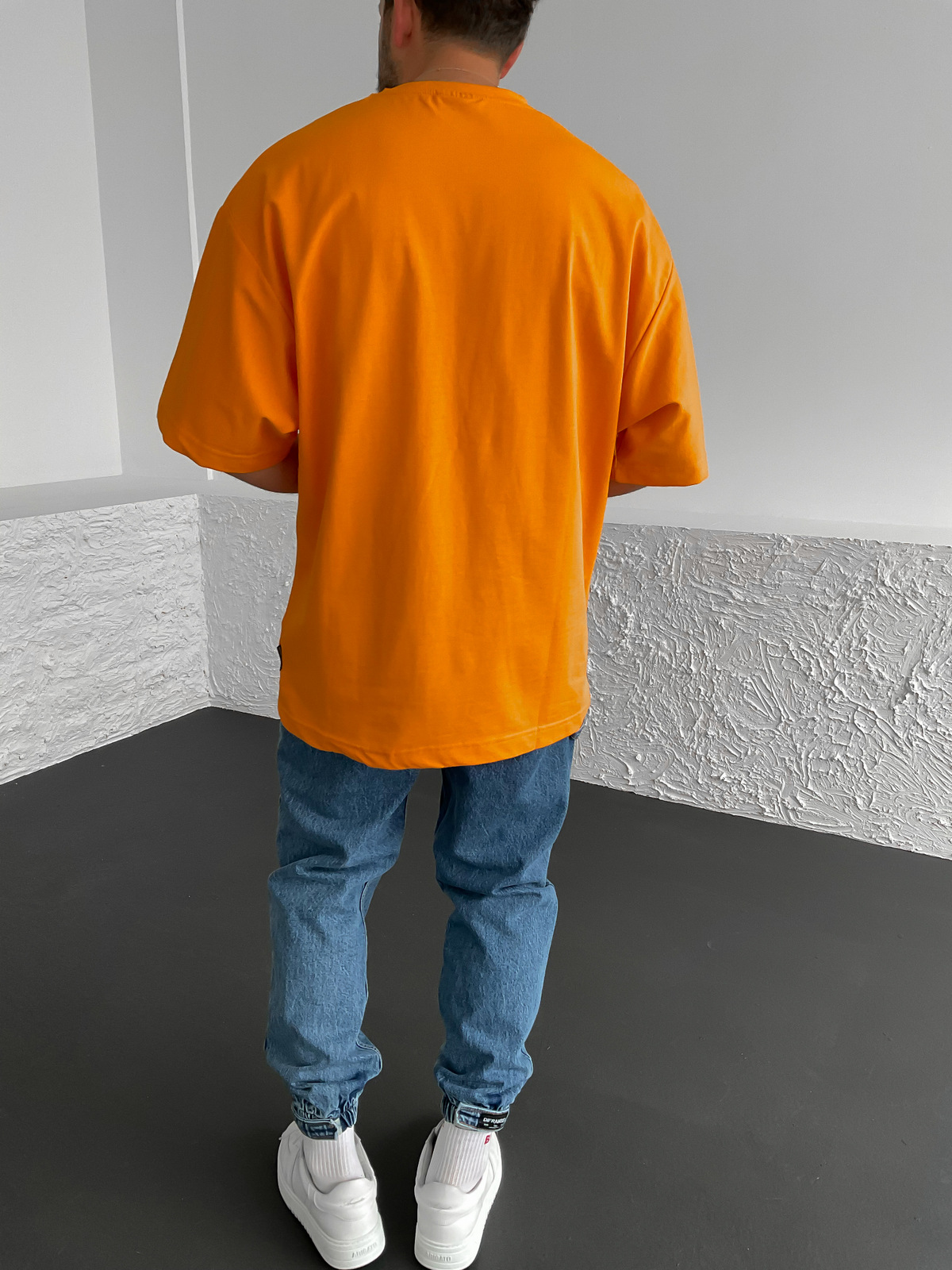 Turuncu Kalın Basic Oversize T-Shirt BS-020