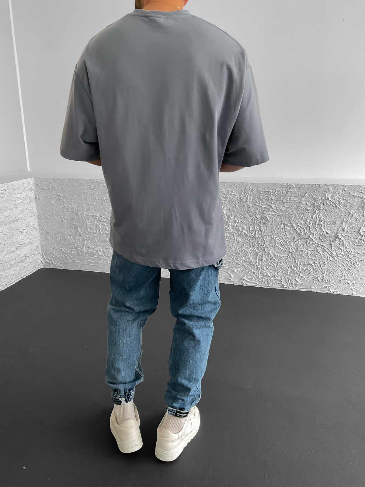 Füme Kalın Basic Oversize T-Shirt BS-020