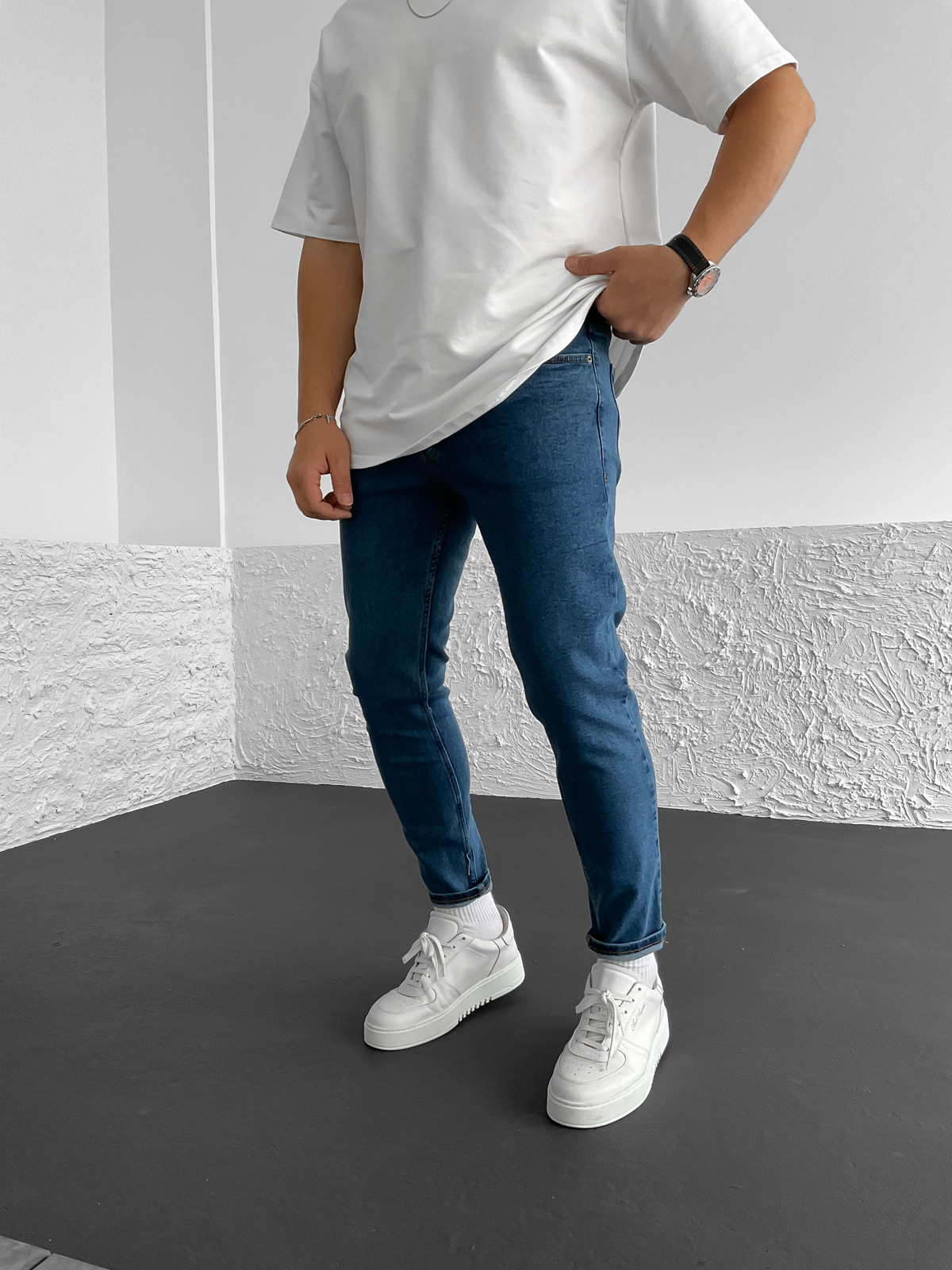 Mavi Likralı Slim Fit Pantolon WE-1519/1772/1784