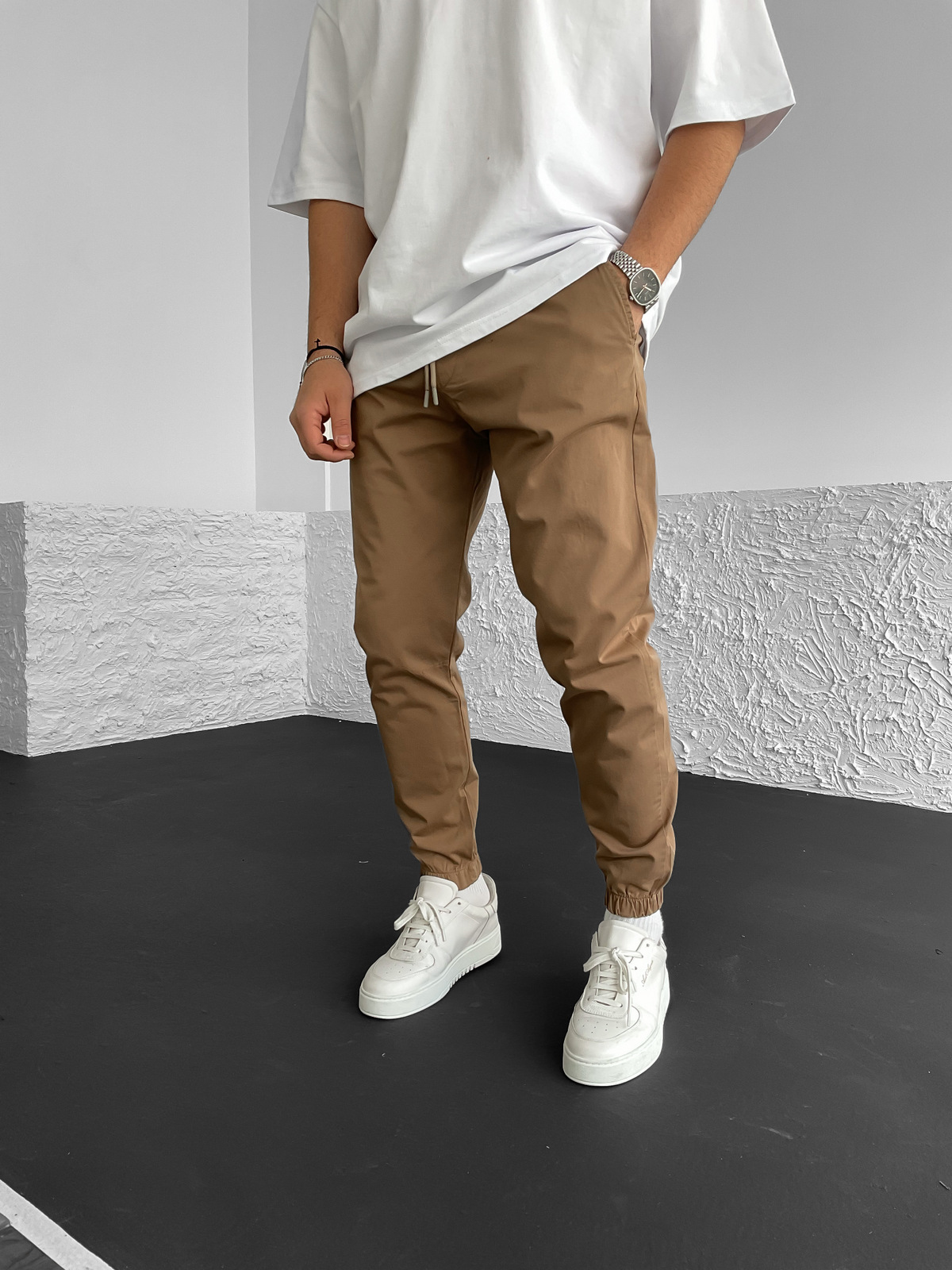 Kahve Basic Gabardin Jogger YP-3003