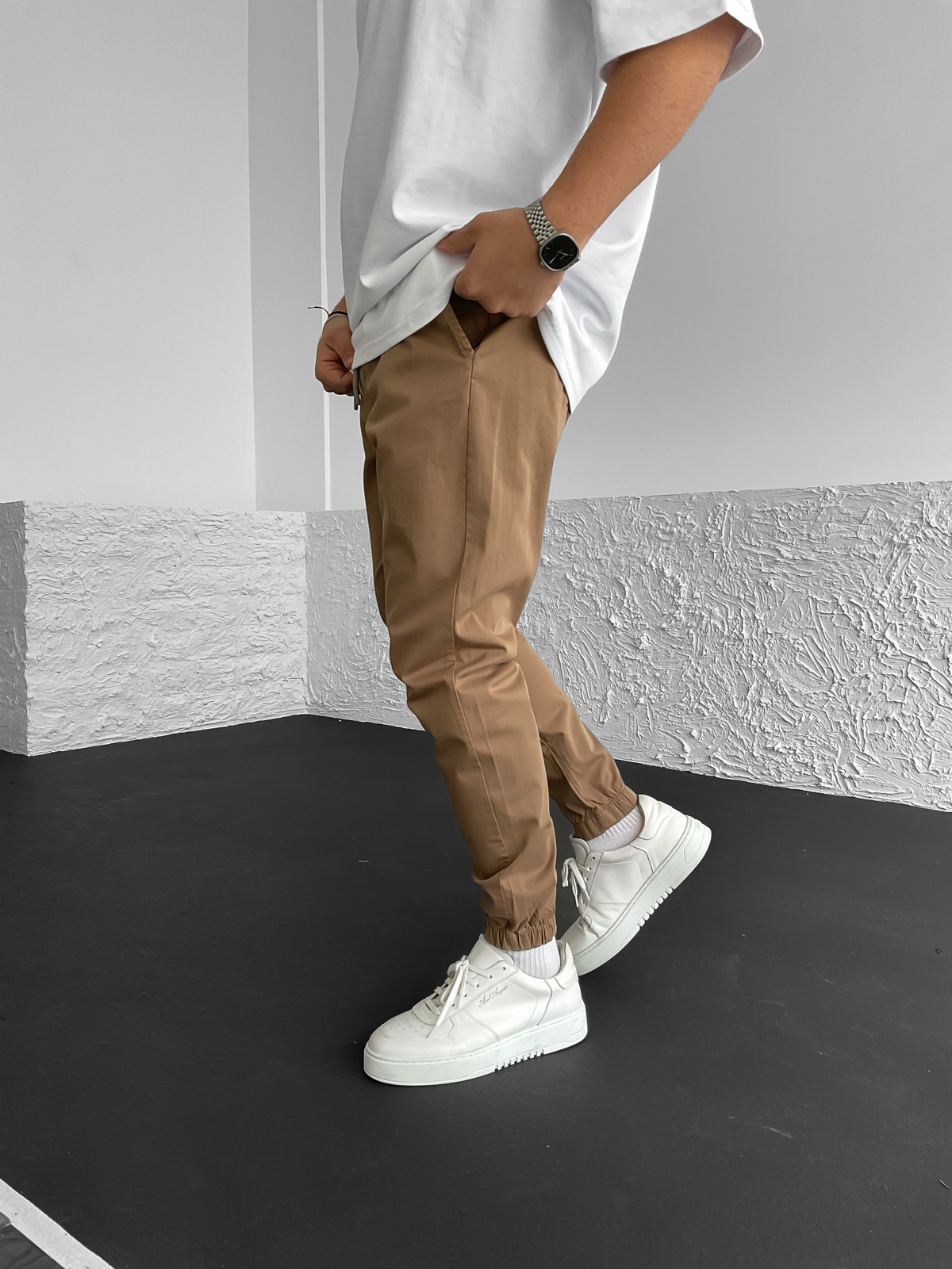 Kahve Basic Gabardin Jogger YP-3003