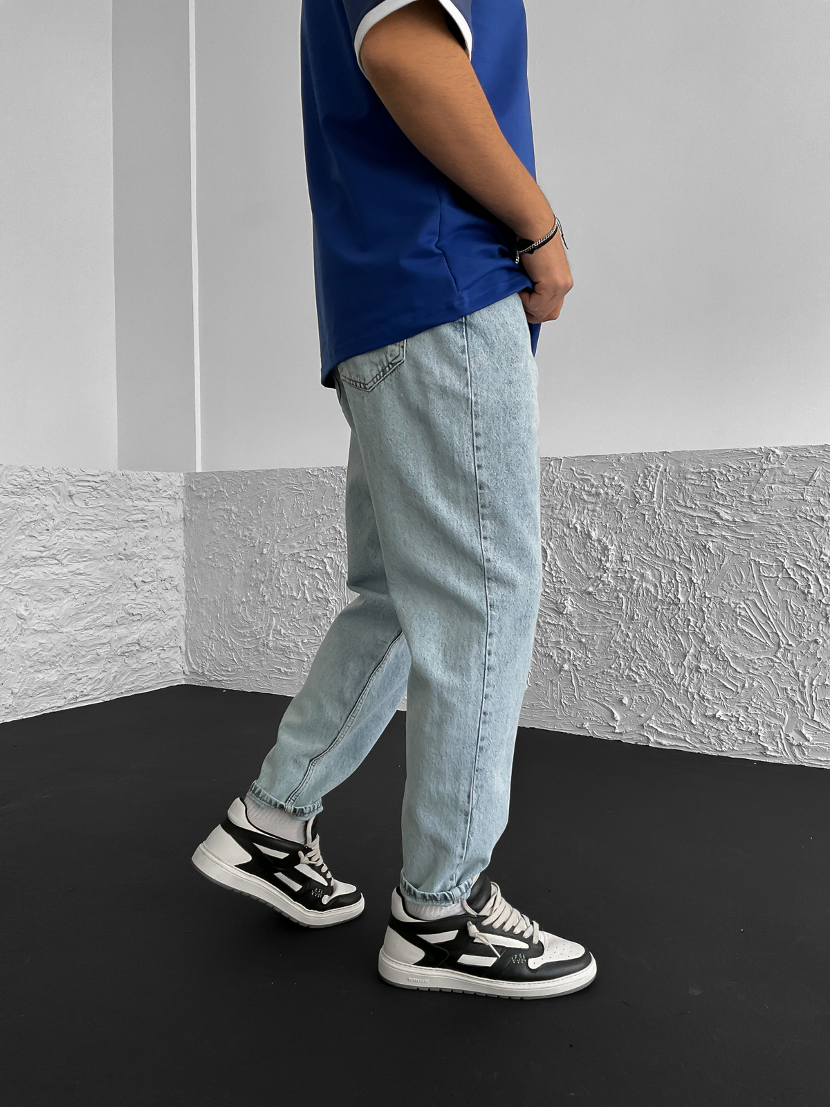 Buz Mavisi Yıkamalı Relaxed Fit Pantolon DP-0024/2/5/2