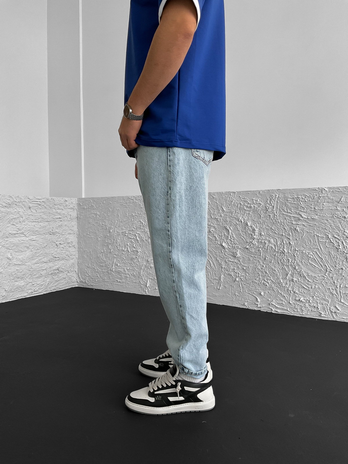 Buz Mavisi Yıkamalı Relaxed Fit Pantolon DP-0024/2/5/2