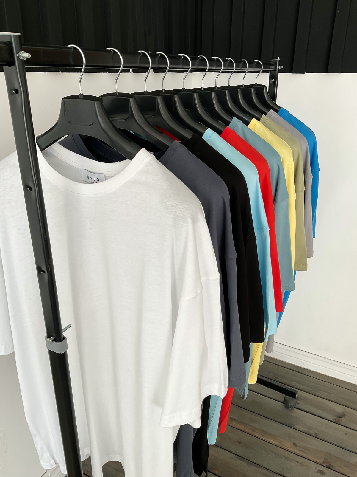 Füme Yırtmaçlı Basic Oversize T-Shirt BY-1268