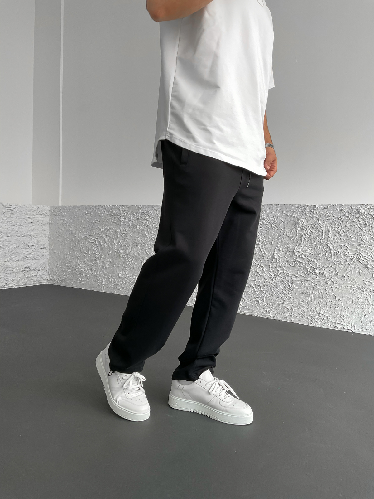 Siyah Basic Stoper Eşofman JJ-691