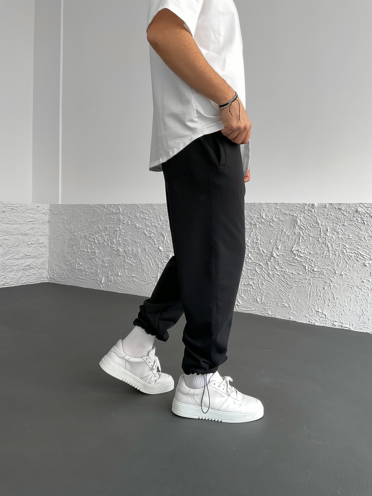 Siyah Basic Stoper Eşofman JJ-691