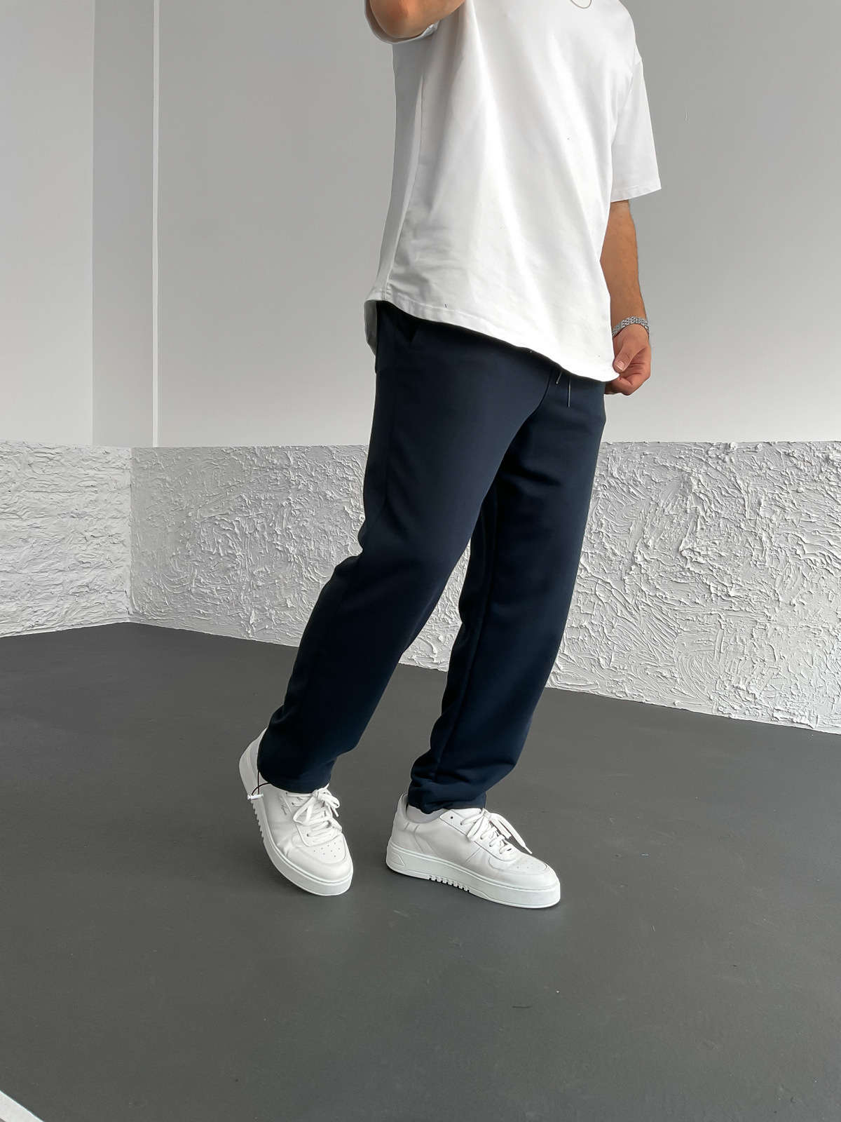 Lacivert Basic Stoper Eşofman JJ-691